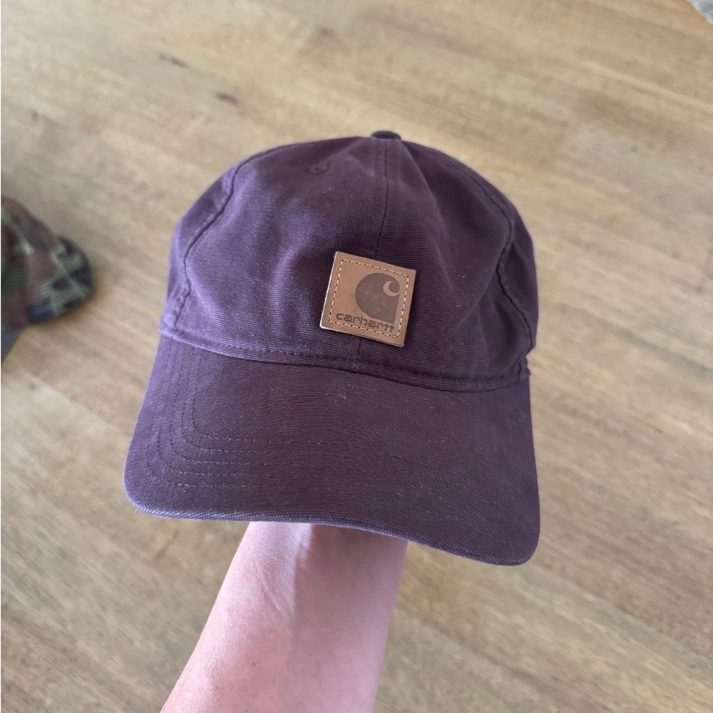 Carhartt Men's/ Women’s Unisex Cotton Canvas Cap (BlackBerry)​ - Picture 2 of 4